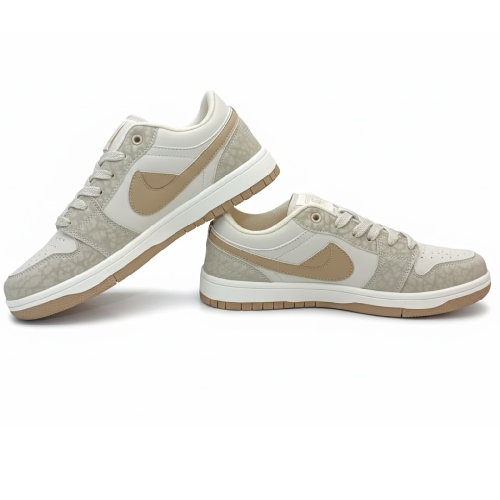 BEIGE Fleece Court Low –Metallic Gold Edition